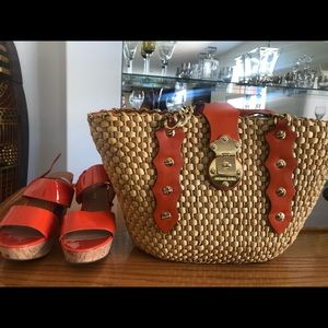 Micheal Kors weave knit summer handbag bundle